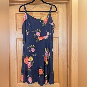 Old Navy Navy Floral Mini Dress